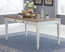 Skempton - RECT DRM Table w/Storage - White - Tallahassee Discount Furniture (FL)