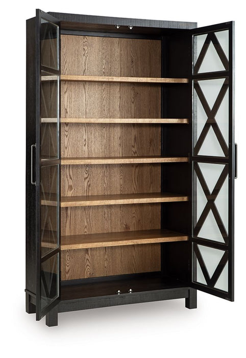 Christop - Accent Cabinet - Black / Brown - Tallahassee Discount Furniture (FL)