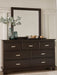 Covetown - Dresser And Mirror - Dark Brown - Tallahassee Discount Furniture (FL)