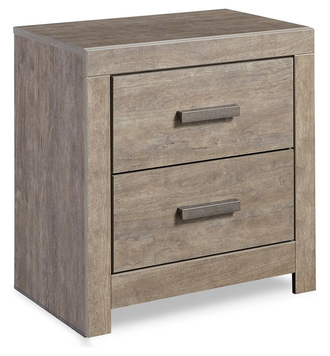 Culverbach - Two Drawer Night Stand - Gray - Tallahassee Discount Furniture (FL)