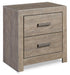 Culverbach - Two Drawer Night Stand - Gray - Tallahassee Discount Furniture (FL)