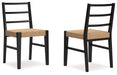 Isanti - Light Brown / Black - Dining Room Side Chair (Set of 2) - Tallahassee Discount Furniture (FL)