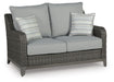 Elite Park - Loveseat w/Cushion - Gray - Tallahassee Discount Furniture (FL)