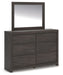 Fraluna - Charcoal - Dresser And Mirror - Tallahassee Discount Furniture (FL)