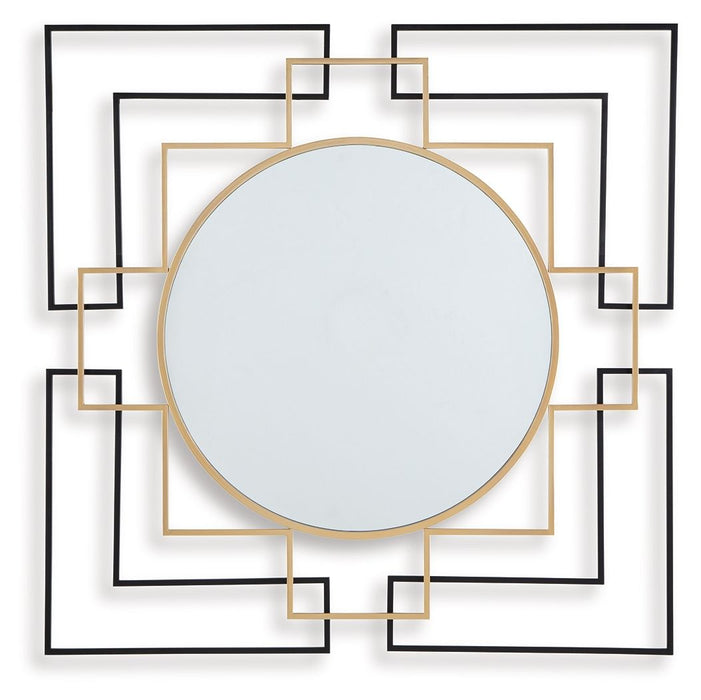 Oceanal - Black / Gold Finish - Accent Mirror - Tallahassee Discount Furniture (FL)