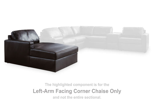 ModMax II - LAF Corner Chaise - Black - Tallahassee Discount Furniture (FL)
