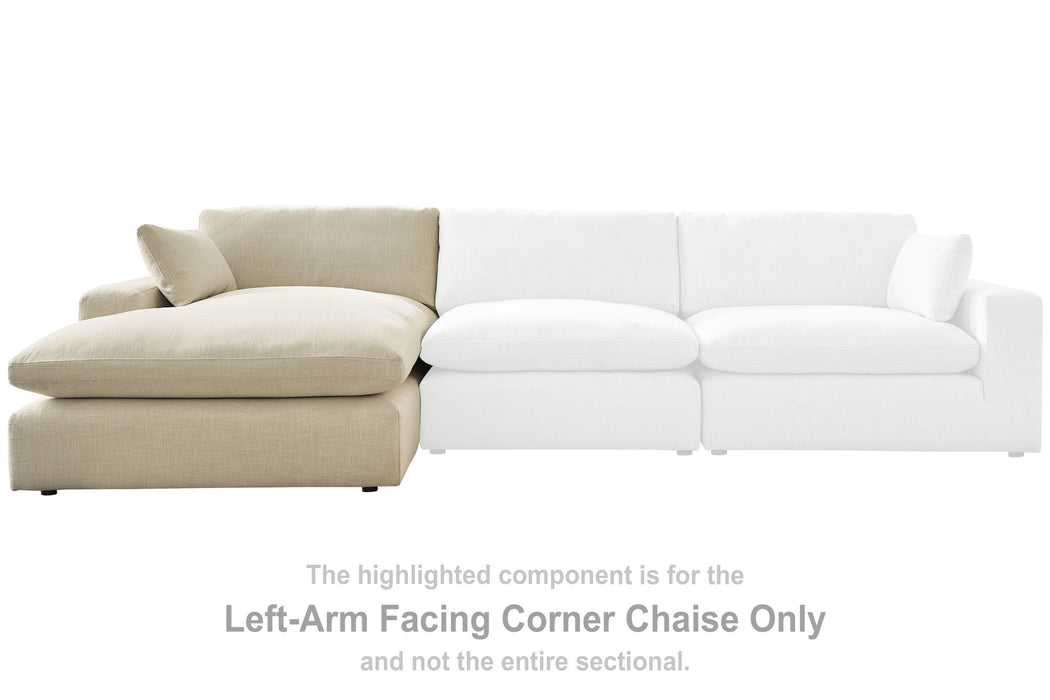 Elyza - LAF Corner Chaise - Linen - Tallahassee Discount Furniture (FL)