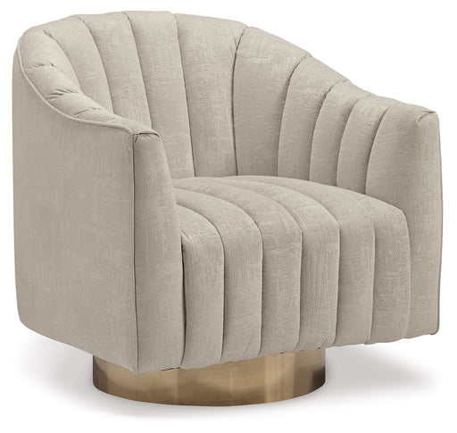 Penzlin - Swivel Accent Chair - Pearl - Tallahassee Discount Furniture (FL)
