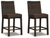 Paradise Trail - Barstool (Set of 2) - Medium Brown - Tallahassee Discount Furniture (FL)