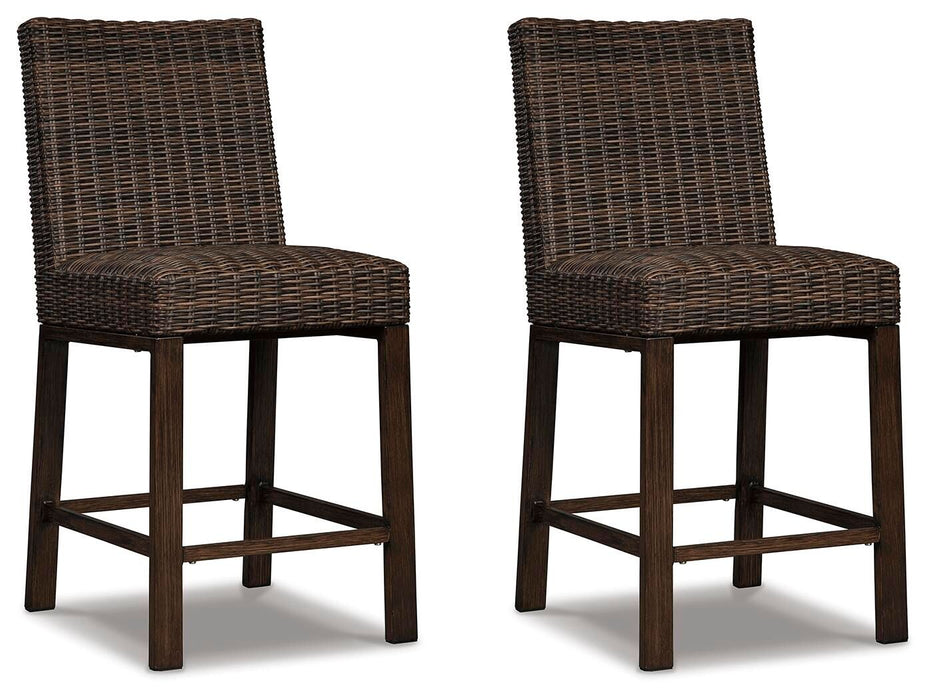Paradise Trail - Barstool (Set of 2) - Medium Brown - Tallahassee Discount Furniture (FL)