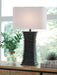 Golzar - Poly Table Lamp - Black - Tallahassee Discount Furniture (FL)