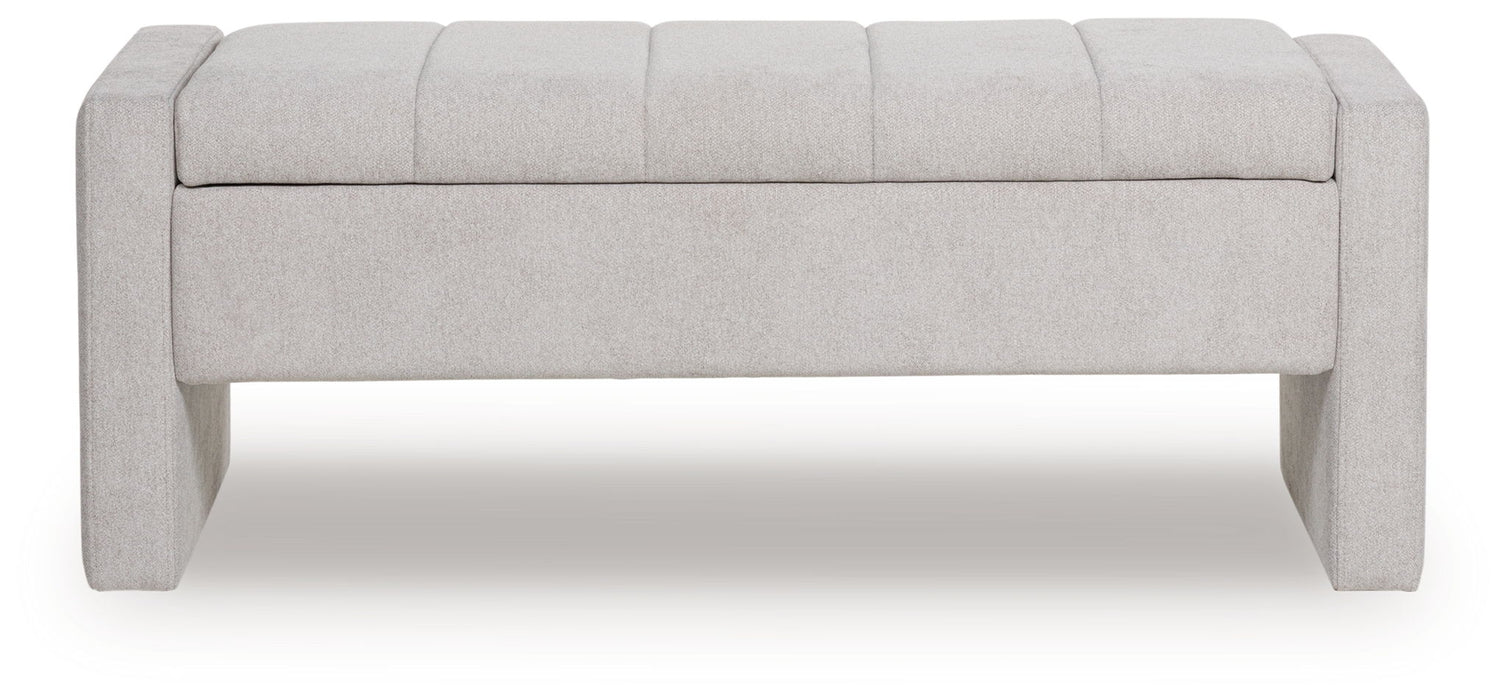 Akselman - Gray - Storage Bench - Tallahassee Discount Furniture (FL)