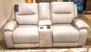 Real Moments - Power Reclining Loveseat With Audio Seating - Ash - Tallahassee Discount Furniture (FL)