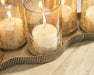 Evereton - Antique Gold Finish - Candle Holder - Tallahassee Discount Furniture (FL)