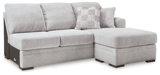 Gabyleigh - Nickel - Raf Sofa Chaise - Tallahassee Discount Furniture (FL)