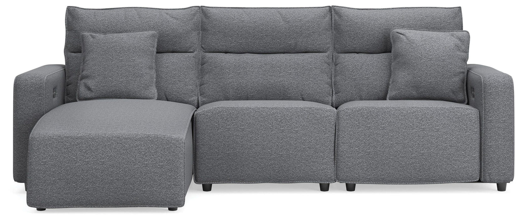 Modmax II - Reclining Sectional - Salt And Pepper - Tallahassee Discount Furniture (FL)