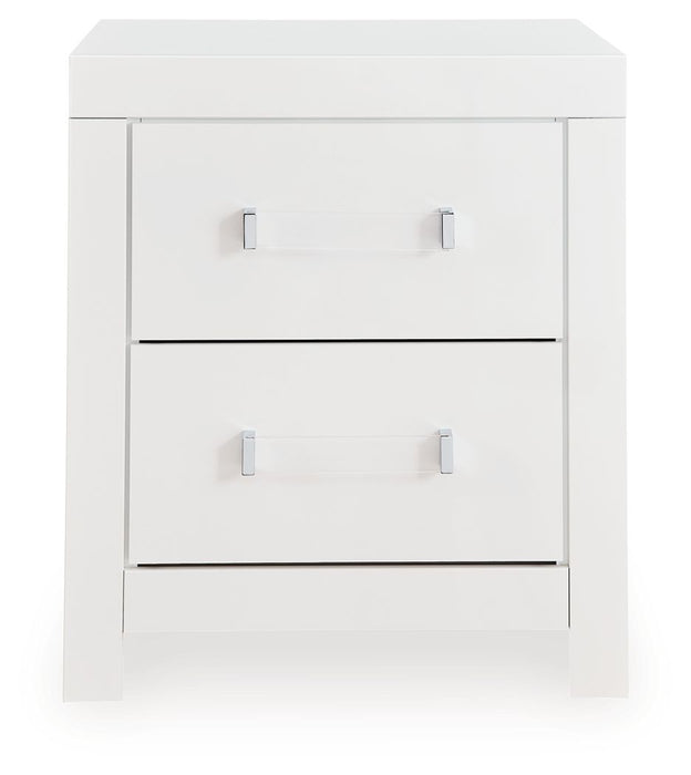 Maeling - Two Drawer Night Stand - Tallahassee Discount Furniture (FL)
