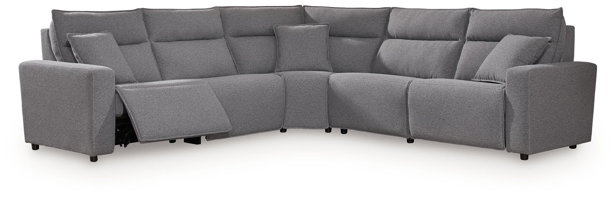 Modmax II - Reclining Sectional - Salt And Pepper - Tallahassee Discount Furniture (FL)