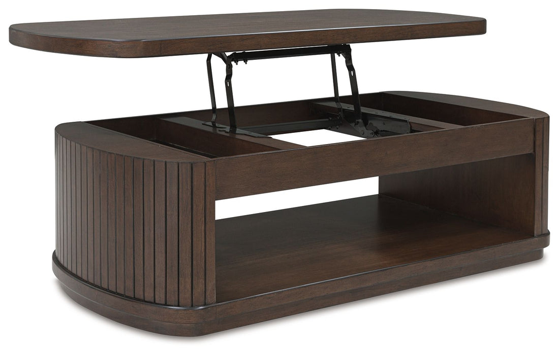 Korestone - Dark Brown - Lift Top Cocktail Table - Tallahassee Discount Furniture (FL)