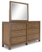 Cabalynn - Light Brown - Dresser And Mirror - Tallahassee Discount Furniture (FL)