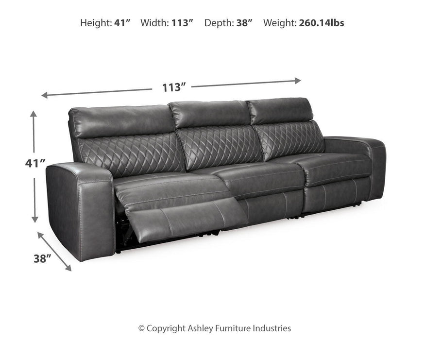 Samperstone - Power Reclining Sectional - Tallahassee Discount Furniture (FL)