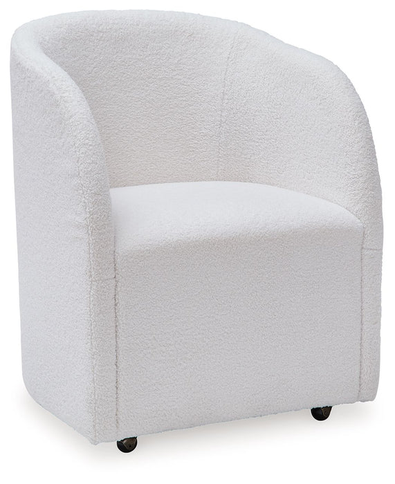 Rowanbeck - Ivory - Dining Upholstered Arm Chair (Set of 2) - Tallahassee Discount Furniture (FL)