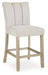 Larawyn - Upholstered Barstool (Set of 2) - Bisque - Tallahassee Discount Furniture (FL)