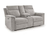 Barnsana - Dbl Power Reclining Loveseat With Console - Tallahassee Discount Furniture (FL)