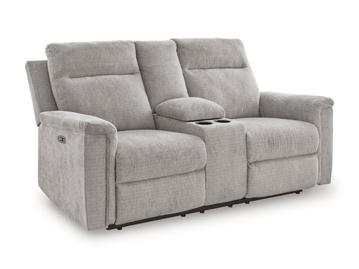 Barnsana - Dbl Power Reclining Loveseat With Console - Tallahassee Discount Furniture (FL)