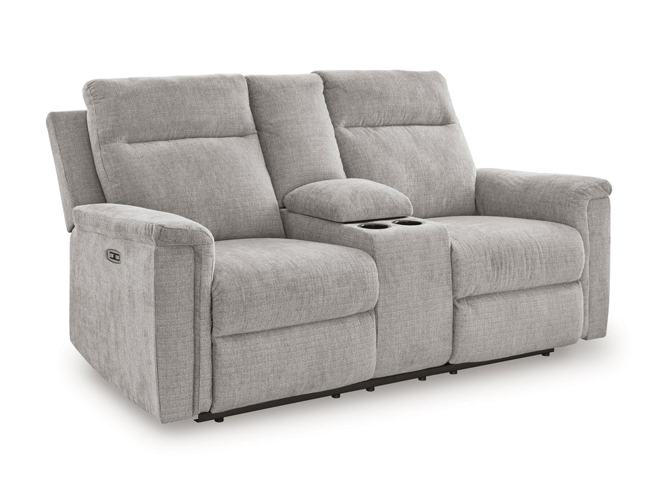 Barnsana - Dbl Power Reclining Loveseat With Console - Tallahassee Discount Furniture (FL)