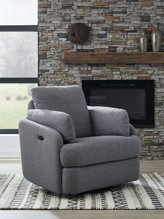 Alainmont Next-Gen Nuvella - Swivel Power Recliner - Tallahassee Discount Furniture (FL)