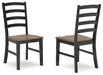 Wildenauer - Brown / Black - Dining Room Side Chair (Set of 2) - Tallahassee Discount Furniture (FL)