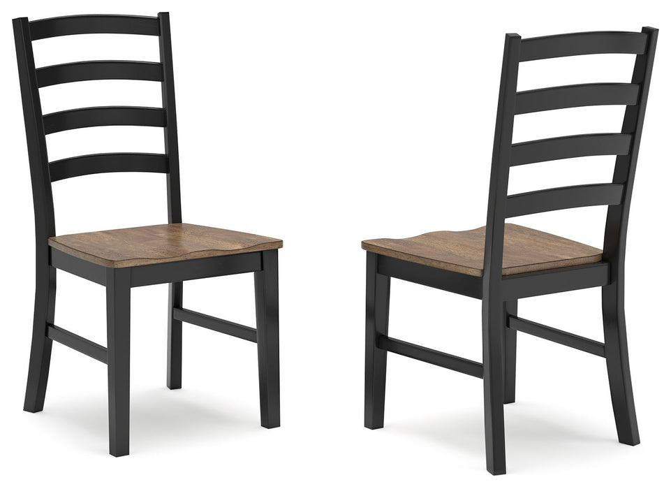 Wildenauer - Brown / Black - Dining Room Side Chair (Set of 2) - Tallahassee Discount Furniture (FL)