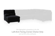 SimpleJoy - LAF Corner Chaise - Onyx - Tallahassee Discount Furniture (FL)