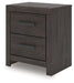 Prendonea - Charcoal - Two Drawer Night Stand - Tallahassee Discount Furniture (FL)