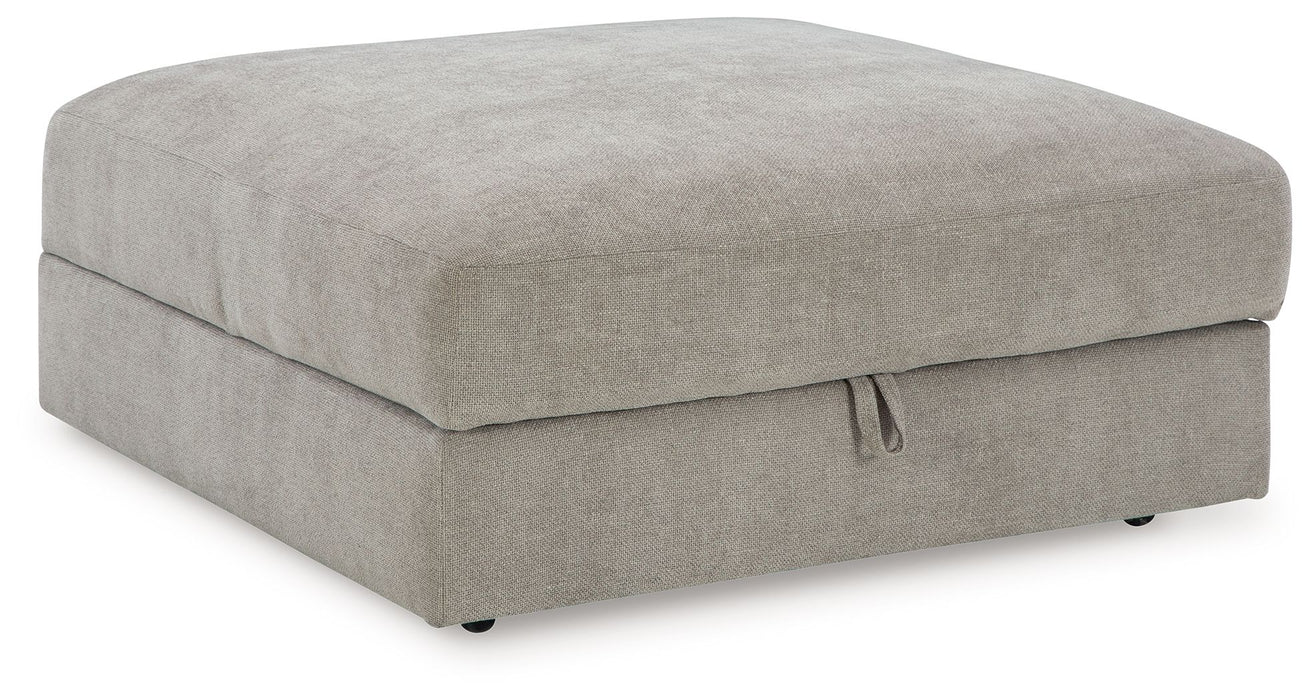 Aslan Court - Pebble - Ottoman With Storage - Tallahassee Discount Furniture (FL)