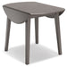 Shullden - 5 Pc. - Drop Leaf Table, 4 Side Chairs - Gray - Tallahassee Discount Furniture (FL)