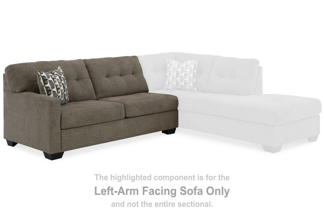 Mahoney - Chocolate - Laf Sofa - Tallahassee Discount Furniture (FL)