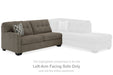 Mahoney - Chocolate - Laf Sofa - Tallahassee Discount Furniture (FL)