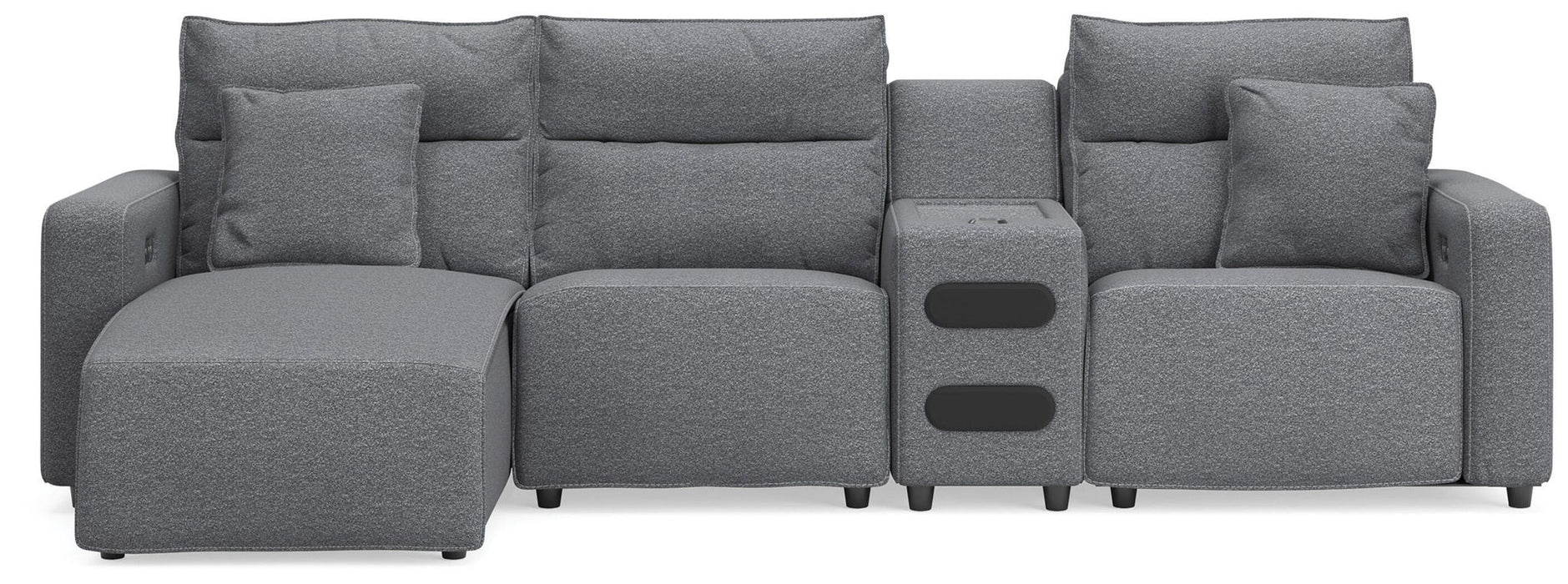 Modmax II - Reclining Sectional - Salt And Pepper - Tallahassee Discount Furniture (FL)