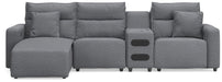 Modmax II - Reclining Sectional - Salt And Pepper - Tallahassee Discount Furniture (FL)