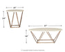Tarica - White / Metallic - Occasional Table Set (Set of 3) - Tallahassee Discount Furniture (FL)