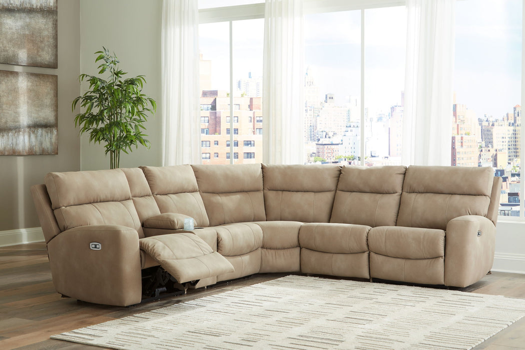 Next-Gen Durapella - Power Reclining Sectional Set - Tallahassee Discount Furniture (FL)