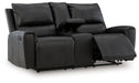 Glossmore - Reclining Loveseat With Console - Black - Tallahassee Discount Furniture (FL)