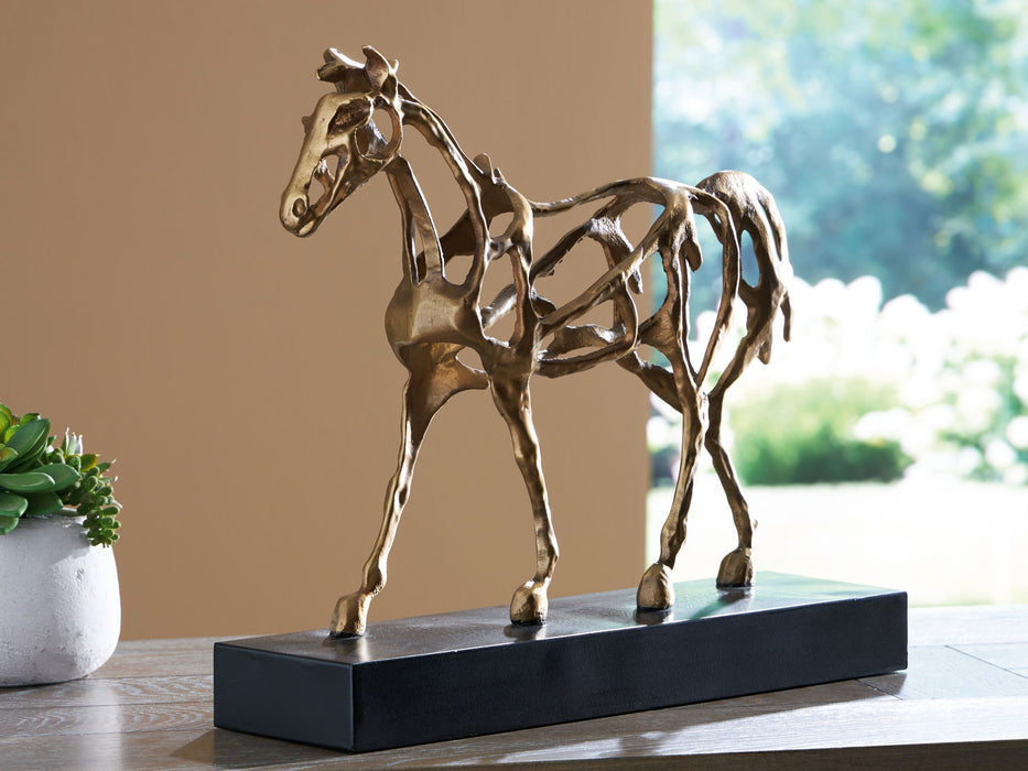Grainville - Antique Gold Finish - Sculpture - Tallahassee Discount Furniture (FL)