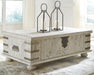 Carynhurst - White Wash Gray - Lift Top Cocktail Table - Tallahassee Discount Furniture (FL)