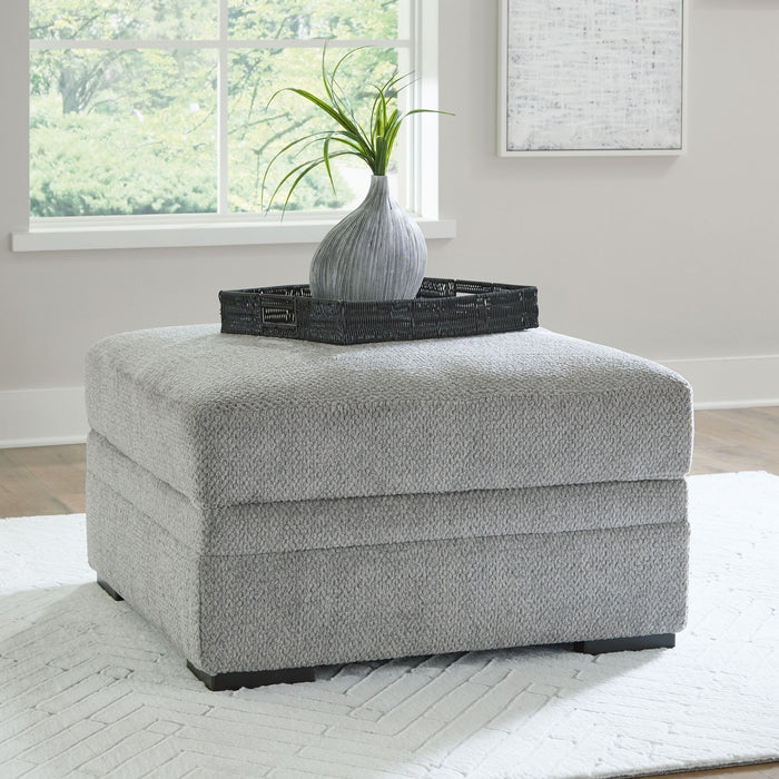 Casselbury - Cement - Ottoman With Storage - Tallahassee Discount Furniture (FL)