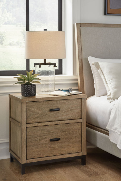 Tomtyn - Light Brown - Two Drawer Night Stand - Tallahassee Discount Furniture (FL)