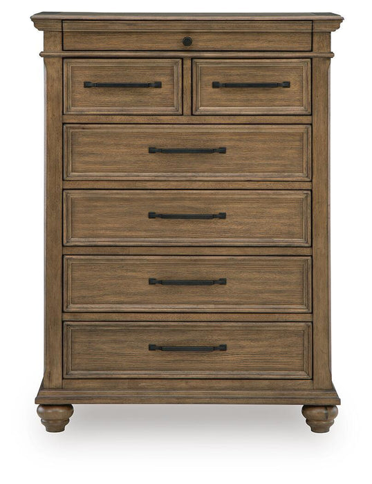 Karallin - Seven Drawer Chest - Medium Brown - Tallahassee Discount Furniture (FL)