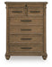 Karallin - Seven Drawer Chest - Medium Brown - Tallahassee Discount Furniture (FL)